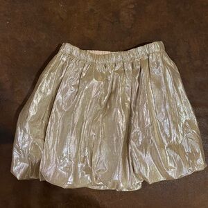 Crewcuts Shimmering Gold Bubble Skirt